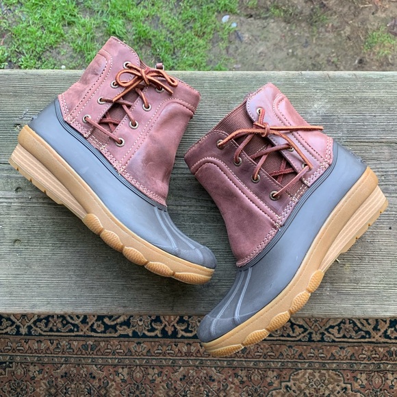 Sperry Shoes - Sperry Top Sider brown and black zip up boots